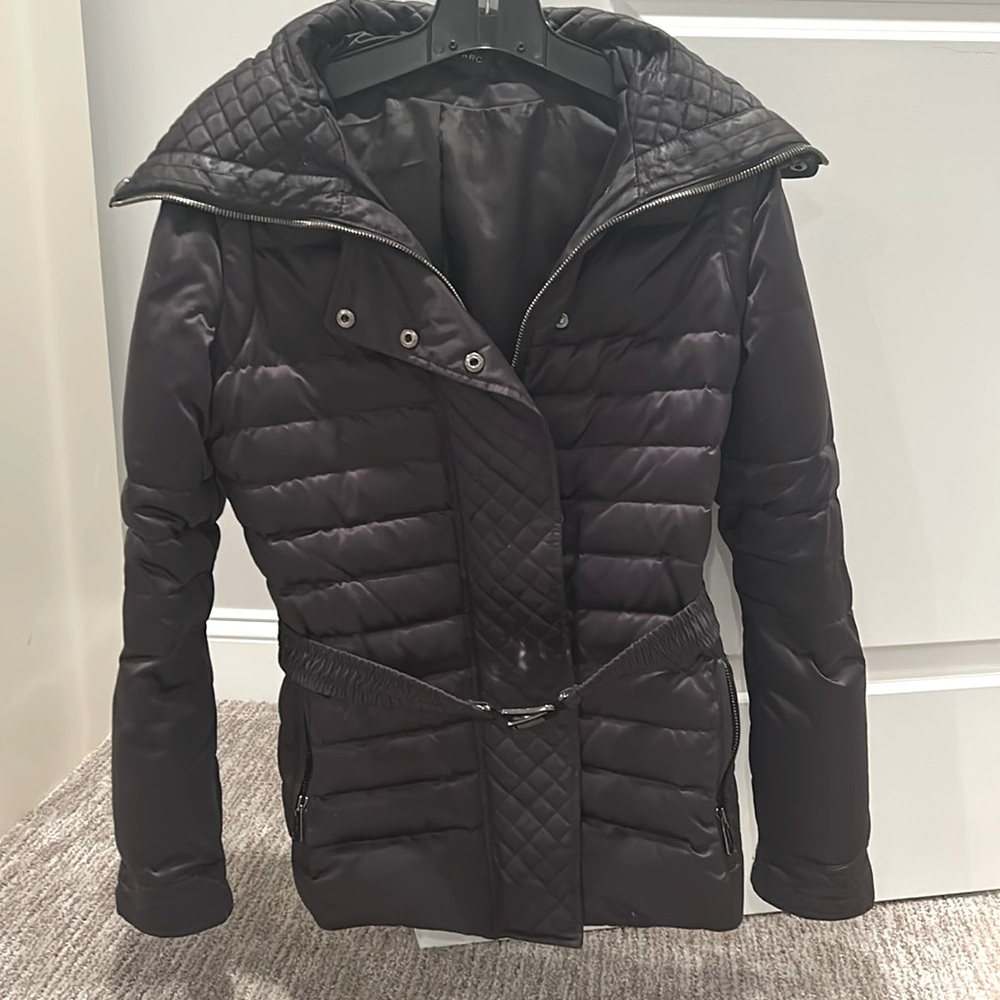 Andrew Marc Belted Puffer Jacket